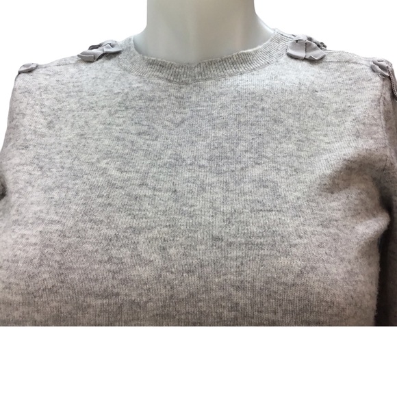 Ted Baker Sakarie Women's Bow Detail Knit Sweater Wool Cashmere Blend Size 0 - Picture 4 of 13